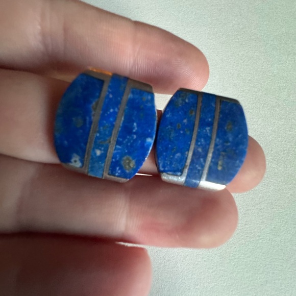 Vintage Lapis Lazuli and Sterling silver bracelet